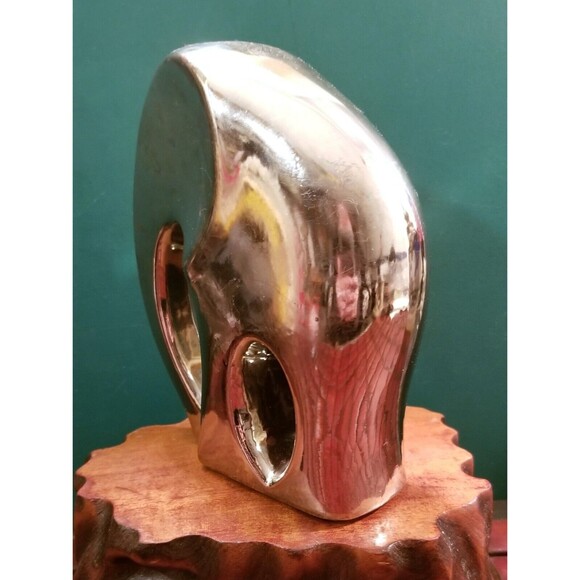 Vintage Torre and Tagus Ceramic Chrome Elephant Figurine 6.5"x5.5"x2.5" - Picture 4 of 5